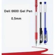 Thumbnail 1 cây Bút Bi Gel Deli 6600S 0,5MM Màu xanh/ đỏ/ đen 1