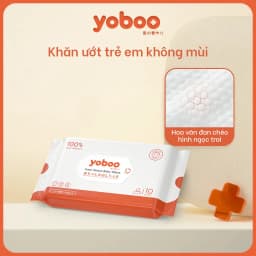 Thumbnail 1 GÓI Khăn giấy ướt Yoboo YB-078 gói 10 tờ dịu nhẹ, không cồn và hương liệu, an toàn khi sử dụng cho bé-Hàng chính hãng 2