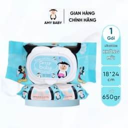 Thumbnail 1 Gói Khăn Ướt 650gr Amy Baby An Toàn Cho Bé 2