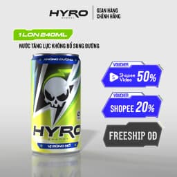 Thumbnail 1 lon nước tăng lực Hyro không bổ sung đường 1