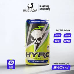 Thumbnail 1 lon nước tăng lực Hyro không bổ sung đường 4