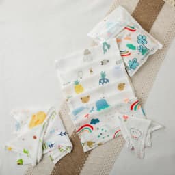 Thumbnail 10 Chiếc Khăn Sữa 2 Lớp BONNY Sợi Tre Mềm, Thấm Hút Tốt Không Xù Nhăn (KT: 26x26Cm) 1