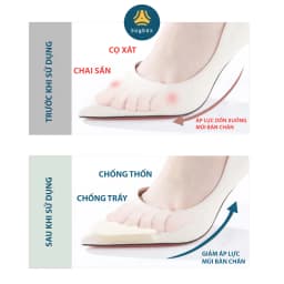 Thumbnail 2 cặp miếng lót mũi giày nam cao su non đệm êm ngón chân - buybox - BBPK50 4