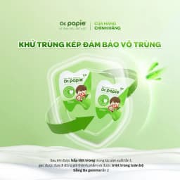 Thumbnail 2 Hộp Gạc Chống Sún Răng DR.PAPIE 1+ Tiêu Chuẩn 5SAO, Làm Sạch Khoang Miệng Cho Bé Từ 1 Tuổi  - 30Gói/Hộp x 2 1