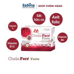 Thumbnail 2H sắt Chela-Ferr® Forte (28mg)–Thực phẩm bảo vệ sức khoẻ dùng cho bà bầu, sau sinh và người thiếu máu.11,4g- Olimp Labs 3