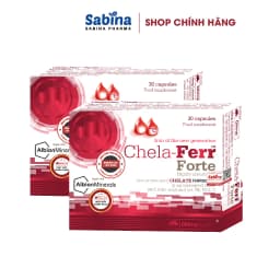 Thumbnail 2H sắt Chela-Ferr® Forte (28mg)–Thực phẩm bảo vệ sức khoẻ dùng cho bà bầu, sau sinh và người thiếu máu.11,4g- Olimp Labs 4
