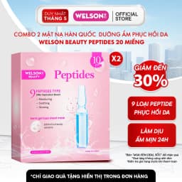 Thumbnail [2Hộp] Mặt Nạ Dưỡng Ẩm Hàn Quốc Công Nghệ Semi Gel Giúp Da Căng Mịn Sáng Da Welson Beauty Peptides 10 Miếng/Hộp 1