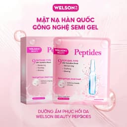 Thumbnail [2Hộp] Mặt Nạ Dưỡng Ẩm Hàn Quốc Công Nghệ Semi Gel Giúp Da Căng Mịn Sáng Da Welson Beauty Peptides 10 Miếng/Hộp 2