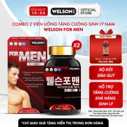 Thumbnail [2Hộp] Thực phẩm bảo vệ sức khoẻ Viên Uống Hỗ Trợ Tăng Cường Sinh Lý Nam Welson For Men Hộp 60 Viên 1
