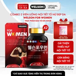 Thumbnail [2Hộp] Thực phẩm bảo vệ sức khoẻ Viên uống Nội Tiết Tố Nữ Welson For Women Hỗ Trợ Cải Thiện Sinh Lý Nữ Hộp 60 Viên 1