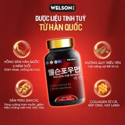 Thumbnail [2Hộp] Thực phẩm bảo vệ sức khoẻ Viên uống Nội Tiết Tố Nữ Welson For Women Hỗ Trợ Cải Thiện Sinh Lý Nữ Hộp 60 Viên 3