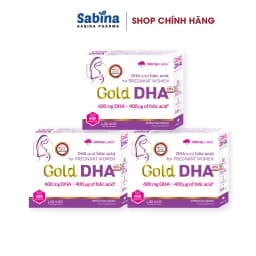 Thumbnail 3 hộp Gold DHA - Thực phẩm bảo vệ sức khỏe giúp bổ sung DHA cho bà bầu và cho con bú 25,35g (Olimp Labs) 1