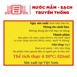 Thumbnail 3 than - 3 vàng Nước Mắm Nhỉ Làng Chài Xưa Cá Cơm Than, Cá Cơm Ruột Đỏ 525ml/chai nhựa cao cấp 4