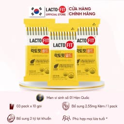 Thumbnail 30 Gói Men Vi Sinh LACTO-FIT GOLD Bổ Sung Lợi Khuẩn Cải Thiện Đường Ruột Khỏe Mạnh (30 gói x 2g) 1