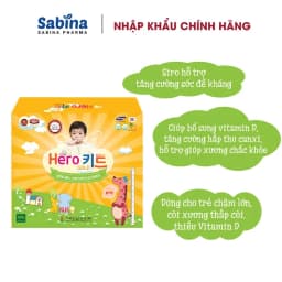 Thumbnail 3H Herokid Gold –Thực phẩm bảo vệ sức khỏe bổ sung Canxi và Vitamin D3, kẽm cho trẻ từ 1 tuổi. 1Hộp_30 gói-10g 3