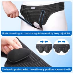 Thumbnail Đai đeo phục hồi VELPEAU cải thiện tình trạng thoát vị hỗ trợ thể thao có 2 miếng đệm nén tháo rời được chuyên dụng 2