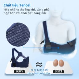 Thumbnail Đai đeo tay VELPEAU thoáng khí và thân thiện với làn da chuyên dùng cho gãy xương tay hoặc trật khớp vai 2