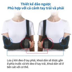Thumbnail Đai đeo tay VELPEAU thoáng khí và thân thiện với làn da chuyên dùng cho gãy xương tay hoặc trật khớp vai 3