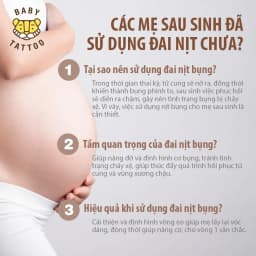 Thumbnail Đai Gen Nịt Bụng Baby Tattoo Định Hình Vòng Eo Sau Sinh Cho Mẹ 1