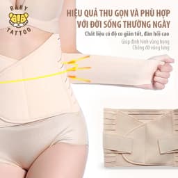 Thumbnail Đai Gen Nịt Bụng Baby Tattoo Định Hình Vòng Eo Sau Sinh Cho Mẹ 3