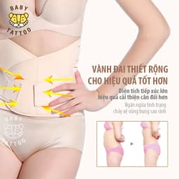 Thumbnail Đai Gen Nịt Bụng Baby Tattoo Định Hình Vòng Eo Sau Sinh Cho Mẹ 4