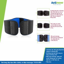 Thumbnail Đai lưng dây đan điều chỉnh, có đệm massage 75535-SPO Actimove Back Stabillizer 4