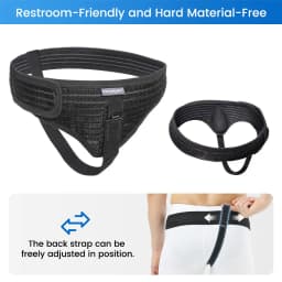 Thumbnail Đai thoát vị Velpeau dành cho nam và nữ, Phù hợp với bên trái hoặc bên phải, bẹn, quần lót hỗ trợ thoát vị Groin, phục hồi giảm đau Dây đeo có thể điều chỉnh có thể tháo rời 4