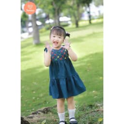 Thumbnail Đầm Babydoll Bé Gái Tamiuy Cotton Đính Hoa (Size 1-10 Tuổi) - Nhiều Màu 1