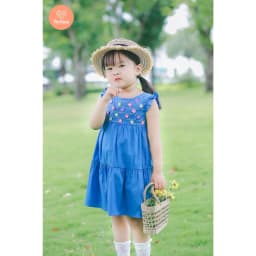Thumbnail Đầm Babydoll Bé Gái Tamiuy Cotton Đính Hoa (Size 1-10 Tuổi) - Nhiều Màu 2