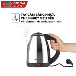 Thumbnail Ấm siêu tốc 1.5L SUNHOUSE Happy Time HTD1055 - Tự ngắt khi nước sôi, cạn nước - Tay cầm chống nóng, thân inox không gỉ 3