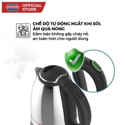 Thumbnail Ấm siêu tốc 1.5L SUNHOUSE Happy Time HTD1055 - Tự ngắt khi nước sôi, cạn nước - Tay cầm chống nóng, thân inox không gỉ 4