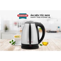 Thumbnail Ấm siêu tốc Inox 1.8L SUNHOUSE Happy Time HTD1081 - Hàng chính hãng - Bảo hành 12 tháng 2