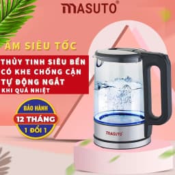 Thumbnail Ấm siêu tốc thủy tinh Masuto MS-Citizen dung tích 1,8L có khe tách cặn, bảo hành 12 tháng 1