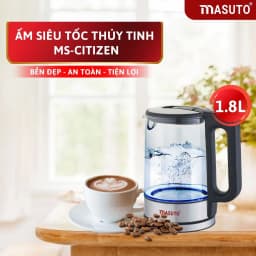 Thumbnail Ấm siêu tốc thủy tinh Masuto MS-Citizen dung tích 1,8L có khe tách cặn, bảo hành 12 tháng 3