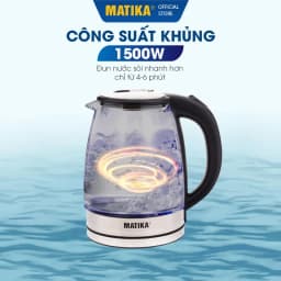 Thumbnail Ấm Siêu Tốc Thủy Tinh MATIKA 1.8L Có Đèn Led MTK-35 2
