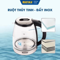 Thumbnail Ấm Siêu Tốc Thủy Tinh MATIKA 1.8L Có Đèn Led MTK-35 3