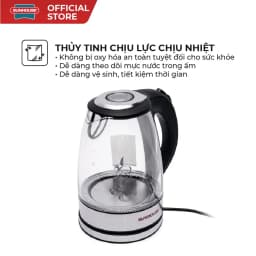Thumbnail Ấm Siêu Tốc Thủy Tinh SUNHOUSE SHD1217 Dung Tích 1.7L 1