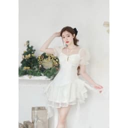 Thumbnail Đầm thiết kế WONDER HOUSE cổ yếm dáng xòe 2 tầng chất vải dày dặn dự tiệc, dạo phố sanh chảnh - Vanii Cilin Dress 3