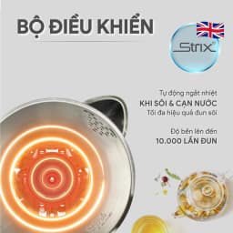 Thumbnail Ấm Đun Nước 2 Lớp Cảm Ứng BlueStone KTB-3466 - 1,5 Lít - 2200W - Bộ điều khiển  Strix 4
