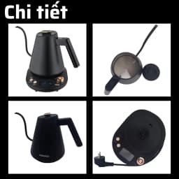 Thumbnail Ấm đun siêu tốc cổ ngỗng Daewoo 13 mức nhiệt chính xác giữ ấm 2 tiếng 1L DWK-GN10LCD BH 2 năm 4
