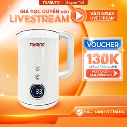 Thumbnail Ấm đun siêu tốc Masuto 1,7L MS Nami 2 lớp giữ nhiệt chống bỏng an toàn inox 304 nguyên khối 1
