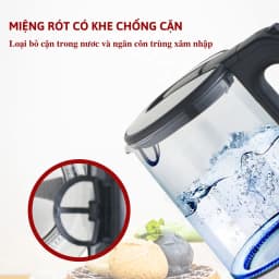Thumbnail Ấm đun siêu tốc Masuto MS-Citizen18 dung tích 1,8L có khe cách cặn bảo hành 12 tháng 4