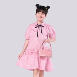 Thumbnail Đầm váy sơ mi cho bé gái YF từ 18-55 KG, chất vải 100% cotton YDX054-4 1