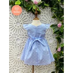 Thumbnail Đầm Xoè Bé Gái  Tamiuy Thêu Trụ Tay Cánh Tiên Size 10-40 kg 4