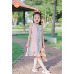 Thumbnail Đầm Xoè  Cổ Yếm Hoa Nhí Tamiuy Cho Bé Gái 1-10 Tuổi 3