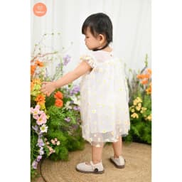 Thumbnail Đầm Xòe Công Chúa Tamiuy  Vải Lưới Hoa Cúc Cho Bé Gái Từ 10-38 kg 3