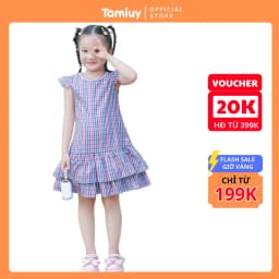 Thumbnail Đầm Xòe Đuôi Cá Bé Gái Tamiuy, Thiết Kế 2 Tầng Điệu Đà (1-10 Tuổi) 1