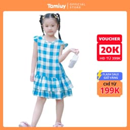 Thumbnail Đầm Xòe Đuôi Cá Bé Gái Tamiuy, Thiết Kế 2 Tầng Điệu Đà (1-10 Tuổi) 2