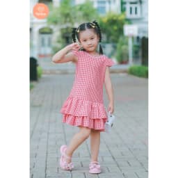 Thumbnail Đầm Xòe Đuôi Cá Bé Gái Tamiuy, Thiết Kế 2 Tầng Điệu Đà (1-10 Tuổi) 3