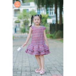 Thumbnail Đầm Xòe Đuôi Cá Bé Gái Tamiuy, Thiết Kế 2 Tầng Điệu Đà (1-10 Tuổi) 4